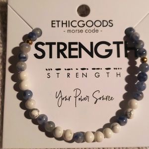 Ethic Goods Morse Code STRENGTH bracelet